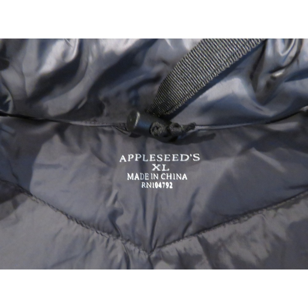Appleseed's Packable Down Vest Women's XL Black Full Zip Lightweight Jacket - Picture 7 of 10